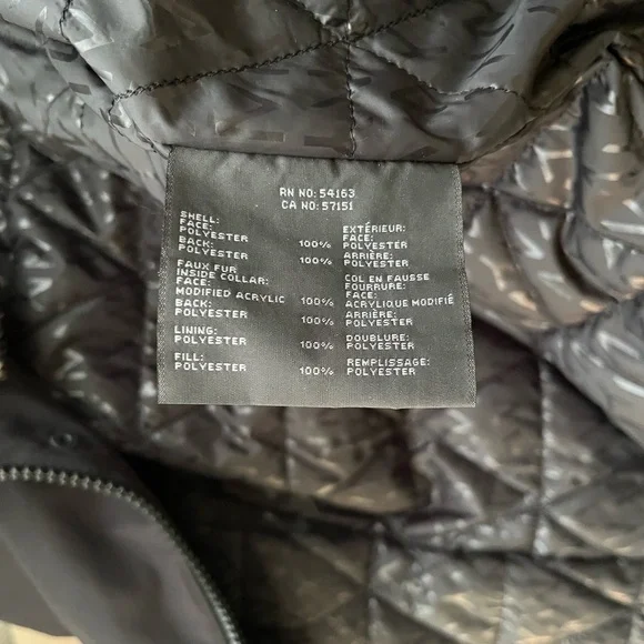 Marc New York Black Jacket with Faux Fur Collar Size M - Picture 9 of 12